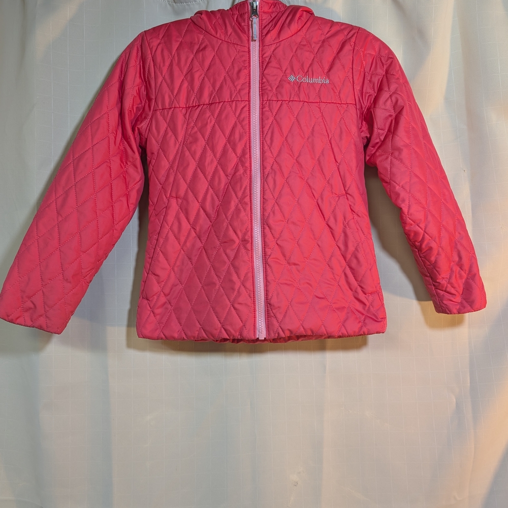 Columbia Kids Pink Puffer Jacket 7/8